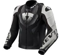 Giacca da moto in pelle Revit Hyperspeed 3 PRO nera-bianca 54