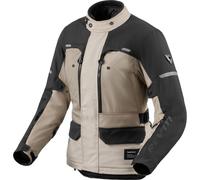 Revit Outback 5 H2O Giacca tessile impermeabile per motociclette, nero-beige, taglia 44 per donne