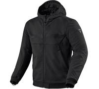 Revit Parabolica 2 Felpa con cappuccio e zip da moto, nero, taglia 4XL per maschi
