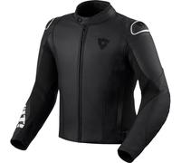 REV'IT! Giacca da moto in pelle Quadratic traforata Nero/Bianco 54