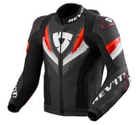 Rev'it Giacca In Pelle Revit Quantum 3 Pro Nero Rosso UOMO 52