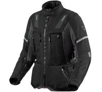 Revit Sand 5 H2O impermeabile Giacca tessile moto da donna, nero-grigio, taglia 42 per donne