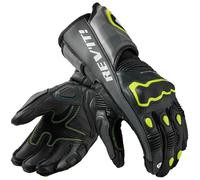 Revit Quantum 3 Guanti da moto, nero-grigio-giallo, taglia S per maschi