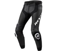 Revit Apex Pantaloni in pelle da moto, Bianco/nero, Taglia 48/36