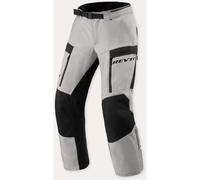 Revit Offtrack 3 H2O Pantaloni tessili impermeabili per motociclette, argento/nero, Taglia Short S