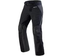 Revit Stratum GTX pantaloni tessili moto impermeabili, nero/grigio, Taglia Long L