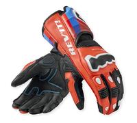 REV'IT! Revit Quantum 3 Guanti da moto, nero/rosso neon, M