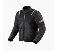 REV'IT! Revit Tornado 4 H2O impermeabile Moto Tessile Giacca, nero/grigio, M