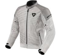 REV'IT! Revit Torque 2 H2O Giacca tessile moto, argento/grigio, L