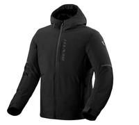 REV'IT! Revit Traffic 2 H2O impermeabile Giacca tessile moto, nero, L