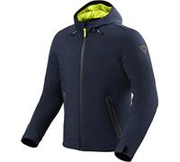 REV'IT! Revit Traffic H2O Giacca tessile moto, blu scuro, 2XL