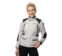 Revit Voltiac 3 H2O Giacca tessile moto da donna, nero-argento, taglia 40 per donne