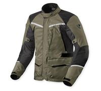 REV'IT! Revit Voltiac 3 H2O Giacca tessile moto, verde/grigio, XL