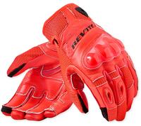 Revit Ritmo Guanti da moto, nero/rosso neon, Taglia L