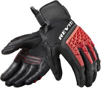 Revit Sand 4 Guanti da moto, nero-rosso, taglia M per maschi