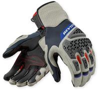 Revit Sand 5 Guanti da moto, Argento/Rosso, Taglia S