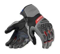 Revit Sand 5 Guanti da moto, nero/grigio/rosso, XL