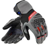 Revit Sand 5 Guanti da moto da donna, nero-grigio-rosso, taglia S per donne