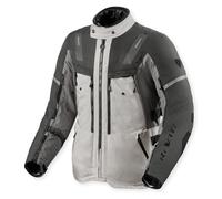 Revit Sand 5 H2O Adventure Giacca in tessuto da moto da uomo, argento/antracite, impermeabile, L