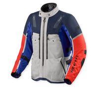 Revit Sand 5 H2O Giacca tessile da moto, argento/blu, S