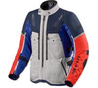 Revit Sand 5 H2O Giacca tessile da moto, Argento/Blu, Taglia XL