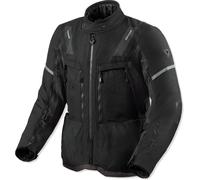 Revit Sand 5 H2O Giacca tessile da moto, nero-grigio, taglia 2XL per maschi