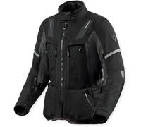 Revit Sand 5 H2O impermeabile Giacca tessile moto da donna, nero-grigio, taglia 34 per donne