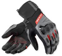 Revit Sand 5 H2O Guanti da moto impermeabili, nero/grigio/rosso, Taglia 3XL