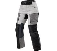Revit Sand 5 H2O impermeabile Ladies Moto Tessile Pantaloni, nero-argento, taglia 38 per donne