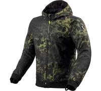 Revit Saros WB Camo Giacca tessile moto, nero-verde, taglia 3XL per maschi