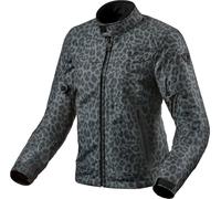 Revit Shade H2O Leopard, giacca tessile donna impermeabile XS female Nero/Grigio Scuro