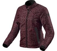 Revit Shade H2O Leopard, giacca tessile donna impermeabile XS female Rosso Scuro/Nero