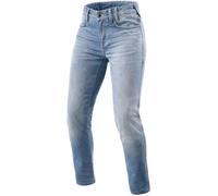Revit Shelby 2 SK Jeans Moto Donna, Blue Stone Wash, Taglia Short 31