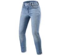 Revit Shelby 3 Skinny Jeans da moto da donna, Azzurro chiaro, Taglia 28/32