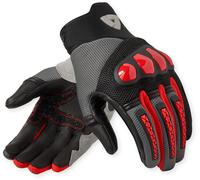 Revit Speedart Air Guanti da moto, nero/grigio/rosso, Taglia M