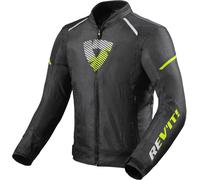 Revit Sprint H20 Giacca tessile moto, nero/giallo neon, Taglia L