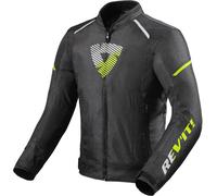Revit Sprint H20 Giacca tessile moto, nero/giallo neon, Taglia S