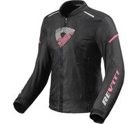 Revit Sprint H2O Giacca tessile moto da donna, nero/rosa, Taglia 38