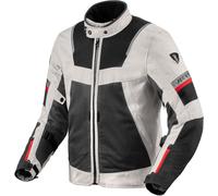 Revit Tornado 4 H2O impermeabile Moto Tessile Giacca, argento/nero, Taglia L