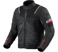 Revit Tornado 4 H2O impermeabile Moto Tessile Giacca, nero/grigio, Taglia L