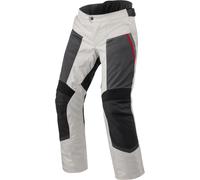 Revit Tornado 4 H2O pantaloni tessili da moto impermeabili, nero-argento, taglia L per maschi