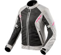 Revit Torque 2 H2O, giacca tessile donna impermeabile 38 female Grigio Chiaro/Nero/Fucsia