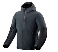 Revit Traffic 2 H2O impermeabile Giacca tessile moto, nero/blu scuro, Taglia L