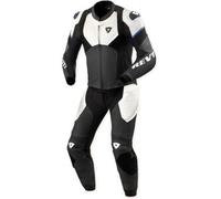 Revit Beta 2 Tuta in pelle da moto in 2 pezzi traforata, nero-grigio-bianco, taglia 48 per maschi