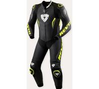 Rev'it Tuta Intera In Pelle Revit Argon 3 Nero Giallo Neon UOMO 48