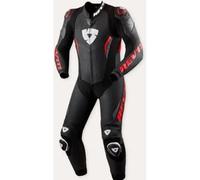 Rev'it Tuta Intera In Pelle Revit Argon 3 Nero Neon Rosso UOMO 48