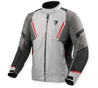 Revit Undulate H2O impermeabile Giacca tessile moto, Grigio chiaro/grigio scuro, Taglia M
