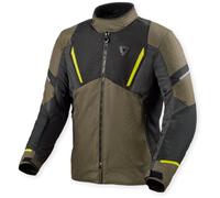 Revit Undulate H2O impermeabile Giacca tessile moto, marrone/grigio, Taglia XL