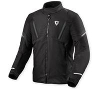 Revit Undulate H2O impermeabile Giacca tessile moto, nero-bianco, taglia L per maschi