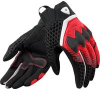REV'IT! Guanti Moto Donna Veloz Nero/Rosso Taglia L